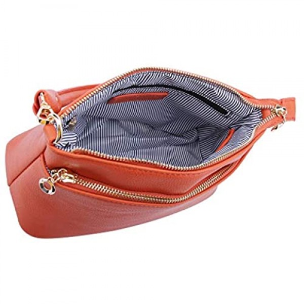 Solene Stylish Dome Top Handle handbag with Crossbody bag Purse with Multi Pockets
