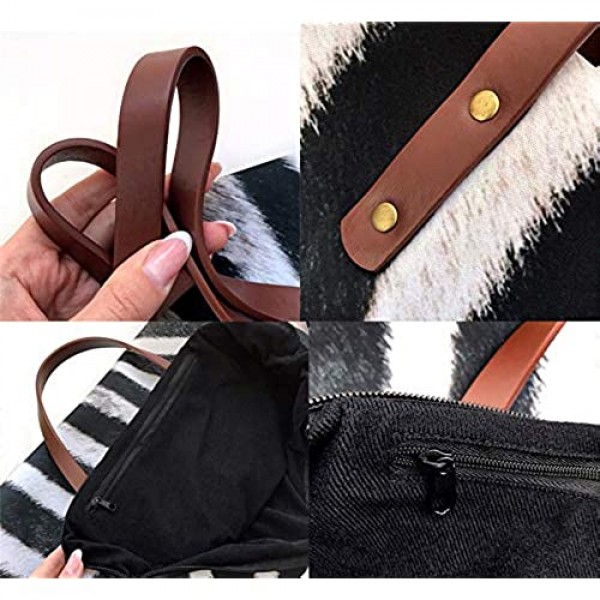 Xhuibop Handbags and Wallets Sets for Women Travel Work Bag Tote Purse 2 Pcs