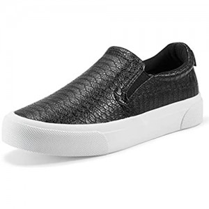 JENN ARDOR Women’s Fashion Sneakers Classic Slip on Flats Comfortable Walking Sports Casual Shoes
