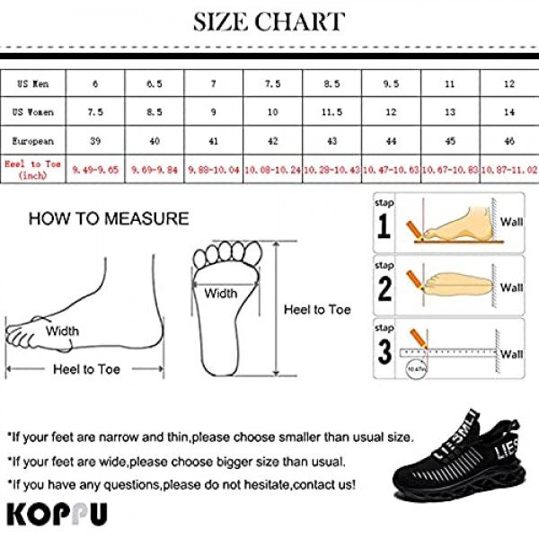 koppu Mens Womens Ultra Lightweight Slip-on Running Walking Shoes Fashion Sneakers Sport Shoes Casual Gym for Unisex Athletic Tennis Non-Slip Shoes