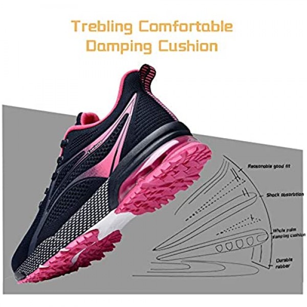 Lamincoa Womens Air Running Shoes Athletic Casual Sports Tennis Road Sneakers for Walking Gym Jogging Training Fitness