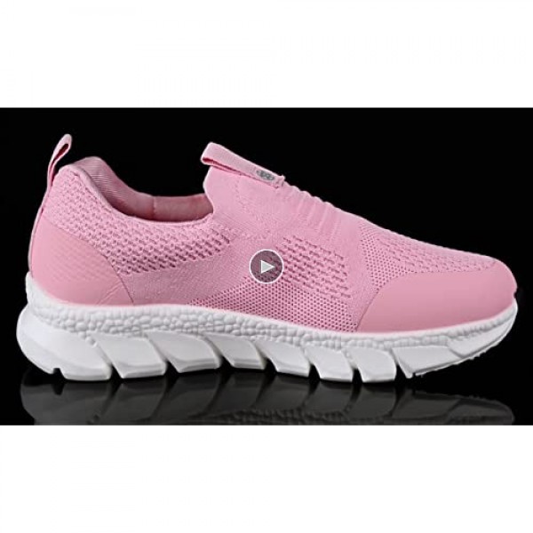 Sisttke Walking Shoes Women Elastic Breathable Support Athletic Fashion Sneakers