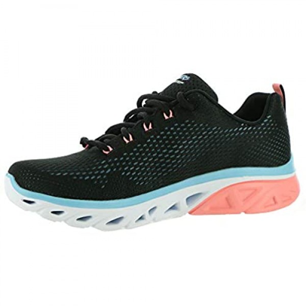 Skechers Women's Glide-Step Sport - Wave Heat Sneaker Black/Blue/Pink