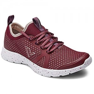 Vionic Women's Brisk Alma Lace-up Sneakers - Ladies Walking Shoes with Concealed Orthotic Arch Support