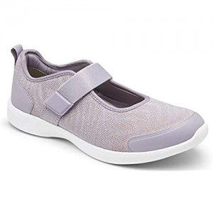Vionic Women's Jessica Mary Jane Sneaker - Walking Shoes with Hook and Loop Closure and Concealed Orthotic Arch Support
