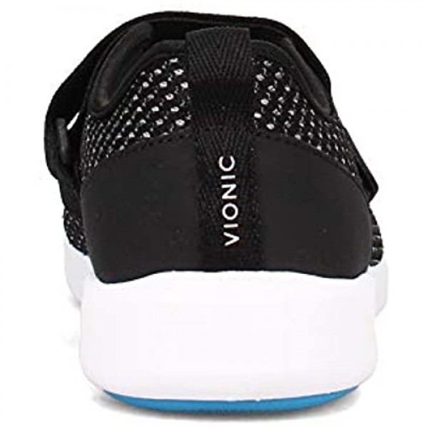 Vionic Women's Sky Jessica II Mary Jane Sneaker - Walking Shoes with Hook and Loop Closure and Concealed Orthotic Arch Support