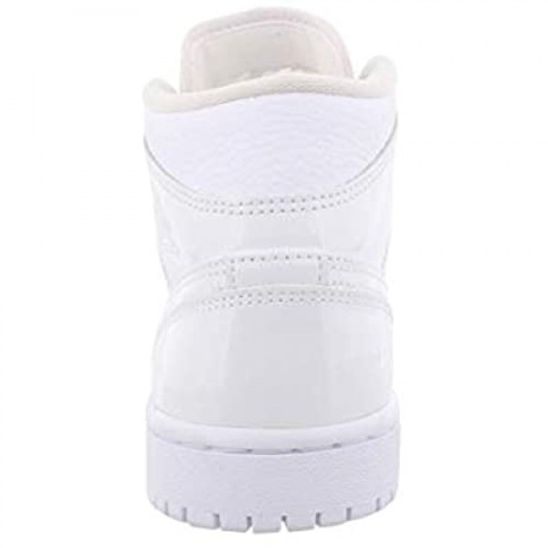 Jordan Air 1 Mid Womens Shoes Size 5.5 Color: White/White/White