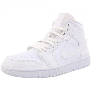 Jordan Air 1 Mid Womens Shoes Size 5.5  Color: White/White/White