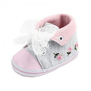 Lurryly❤2019 Toddler Boys Girls Canvas Shoes Soft Sole Leather Infant First Walkers Shoes 0-18 M