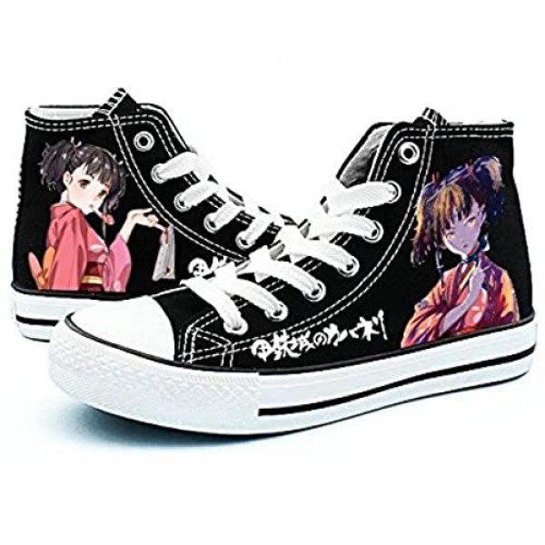 Telacos Kabaneri of The Iron Fortress Ikoma Mumei Cosplay Shoes Canvas Shoes Sneakers Black/White