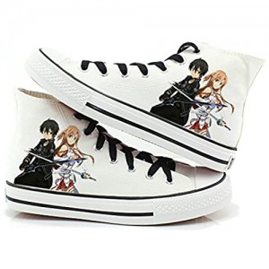Telacos Sword Art Online Canvas Shoes Cosplay Shoes Sneakers White 1