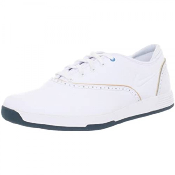 NIKE Golf Women's NIKE Lunar Duet Classic Golf Shoe White/Vachetta Tan 9.5 B(M) US