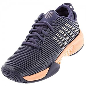 K-Swiss Women's Hypercourt Supreme Tennis Shoe (Graystone/Peach Nectar