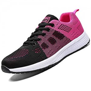 KEEZMZ Women's Running Shoes Breathable Lightweight Sneakers Walking Athletic Sports Trainers Tennis Zapatos