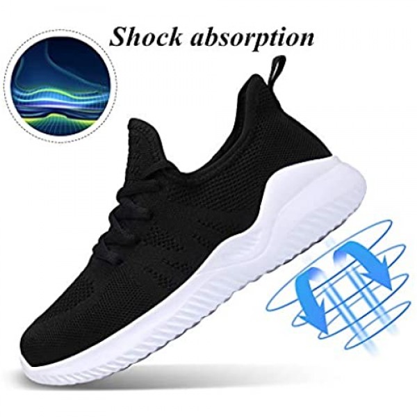 Pamray Tennis Shoes for Women Running Sports Athletic Gym Sneakers
