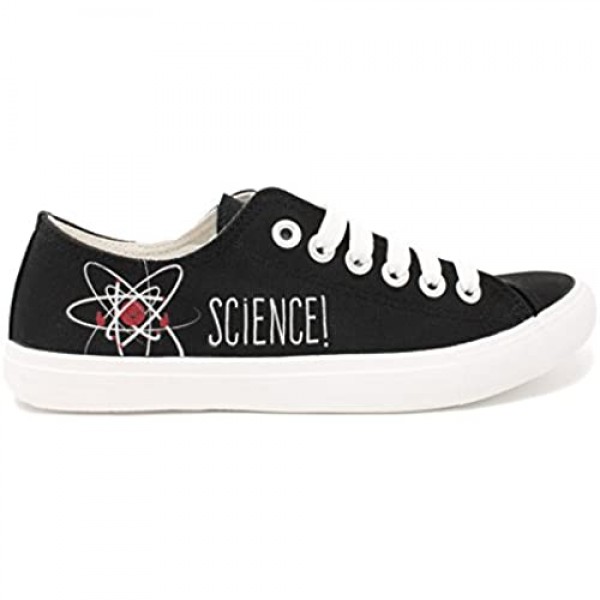 Science! | Geeky Cute Nerdy Canvas Gym Tennis Shoe Teacher Nerd Funny Sneaker
