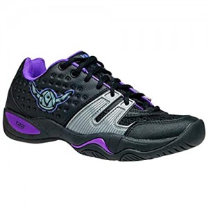 VIKING T22 Women's Platform Tennis Shoe (Black/Purple 6)