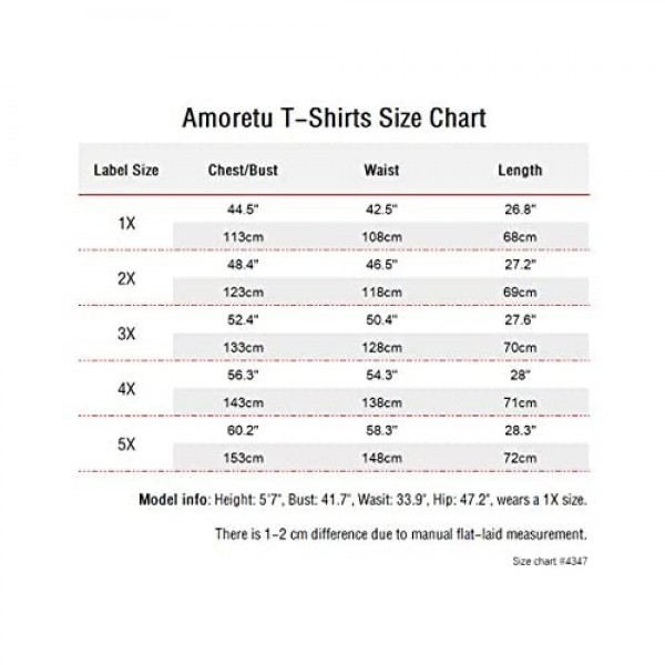 Amoretu Womens Plus Size Tunic Tops Short Sleeve V-Neck T-Shirt Casual Blouse