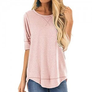Women's Loose Fit T Shirts Cotton Casual Tops for Womens Crew Neck Short Sleeve Tshirts