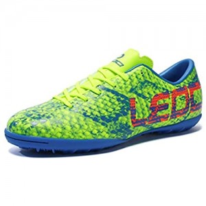 LEOCI Athletic Turf Soccer Shoes - Men and Boy Football Shoes Trainers Cleats Shoes