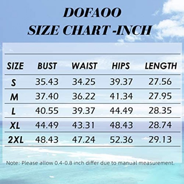 Dofaoo Women's Tank Tops V Neck T Shirts Basic Sleeveless Shirts Side Split Tunic