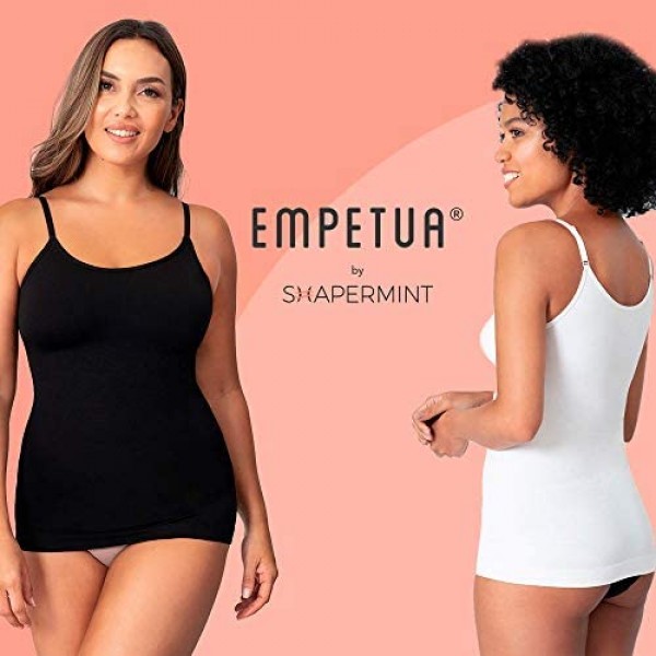 Shapermint Scoop Neck Compression Cami - Tummy and Waist Control Body Shapewear Camisole