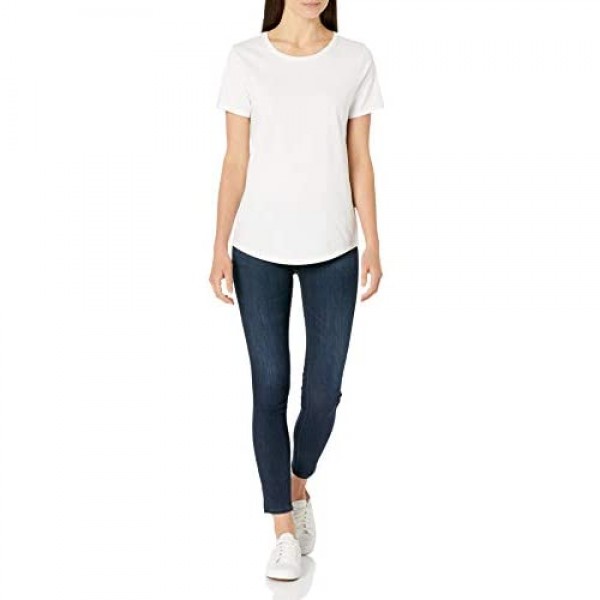Essentials Women's 2-Pack Classic-Fit 100% Cotton Short-Sleeve Crewneck T-Shirt