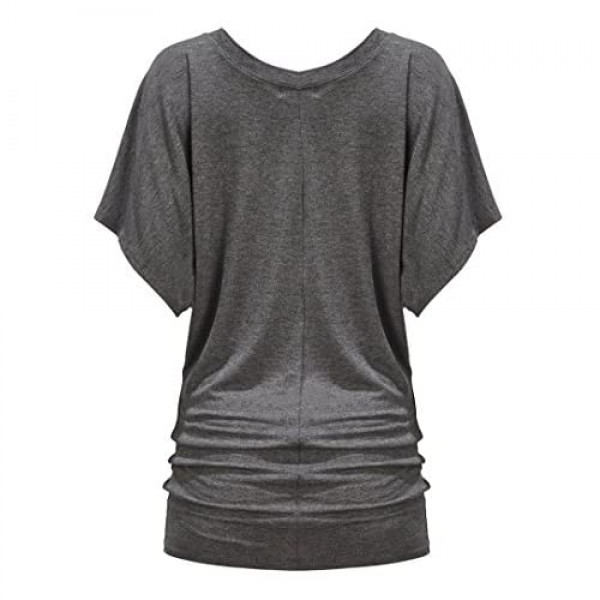 Free to Live 3 Pack Women's Dolman Tops with Short Sleeves