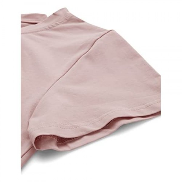 SweatyRocks Women's Summer Short Sleeve Tee Distressed Ripped Crop T-Shirt Tops