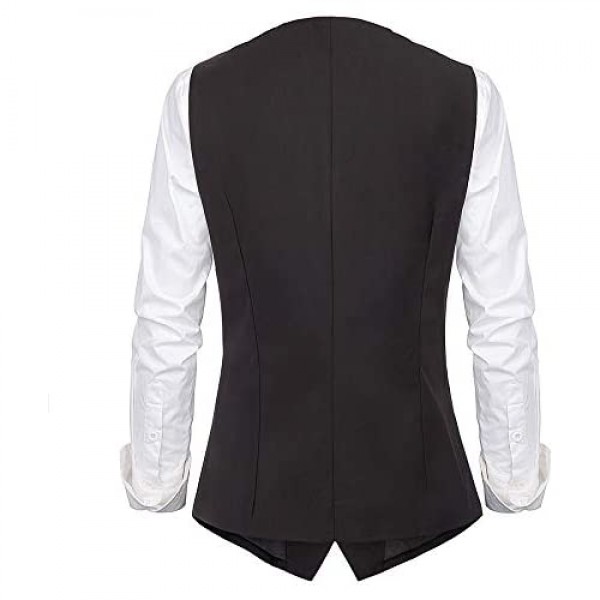 GRACE KARIN Womens Waistcoat Racerback Vest Vintage Steampunk Dress Tuxedo Suit Jacquard Jacket