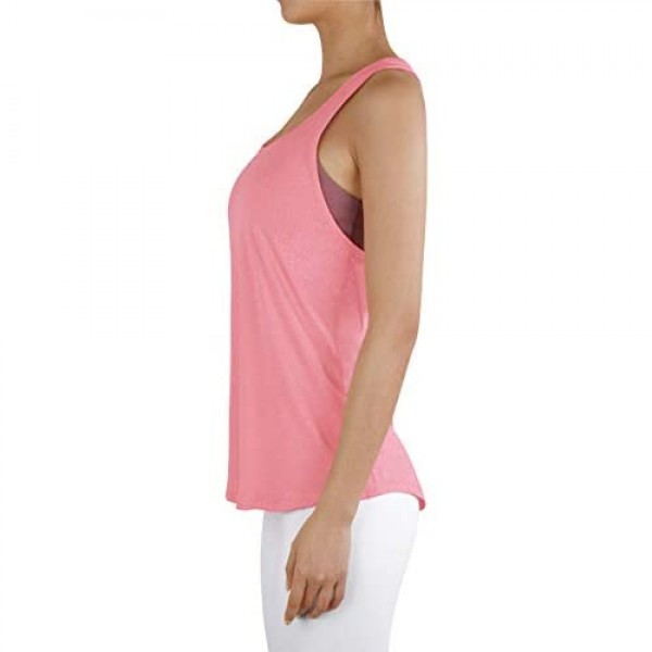 ODODOS Racerback Tank Tops for Womens Loose Fit Workout Yoga Tops Running Gym Workout Shirts