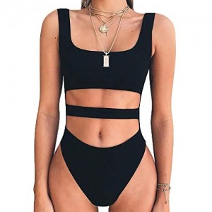 BEAGIMEG Women's Tank Top Cut Out Sleeveless Bodice Bodysuit Party Clubwear
