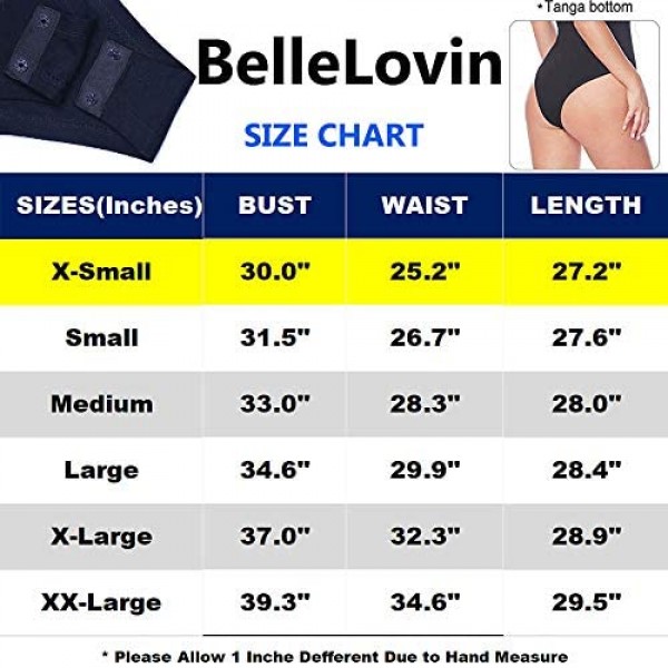 BelleLovin Women's Scoop Neck Bodysuits Sleeveless Tank Top Jumpsuits
