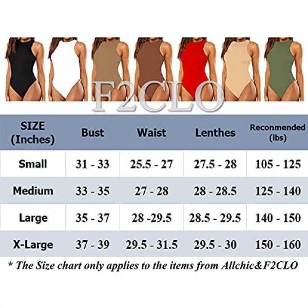 F2CLO Womens Tank Top Bodysuits Sexy Cami Shirts Racer back Jumpsuits
