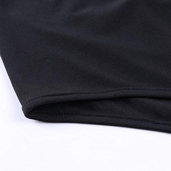 F2CLO Women's V Neck Bodysuit Tops Short Sleeve T Shirts Sexy Jumpsuit