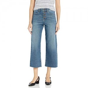  Brand - Daily Ritual Women's Relaxed Fit Wide-Leg Crop Jean