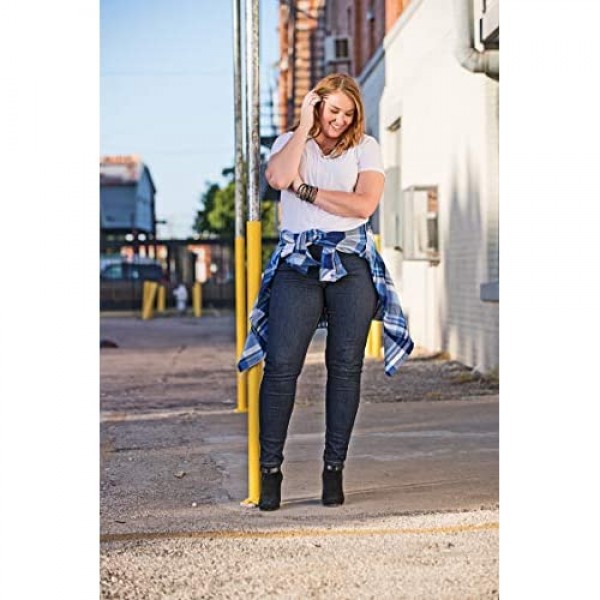 Dickies Women's Perfect Shape Denim Jean-Skinny Stretch Plus Size