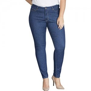 Dickies Women's Perfect Shape Denim Jean-Skinny Stretch Plus Size