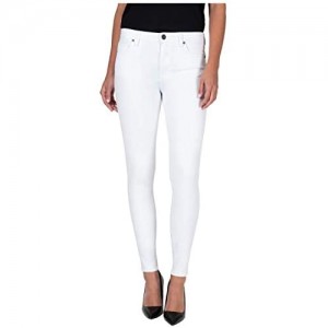 KUT from the Kloth Mia High-Rise Toothpick Skinny Jeans in Optic White