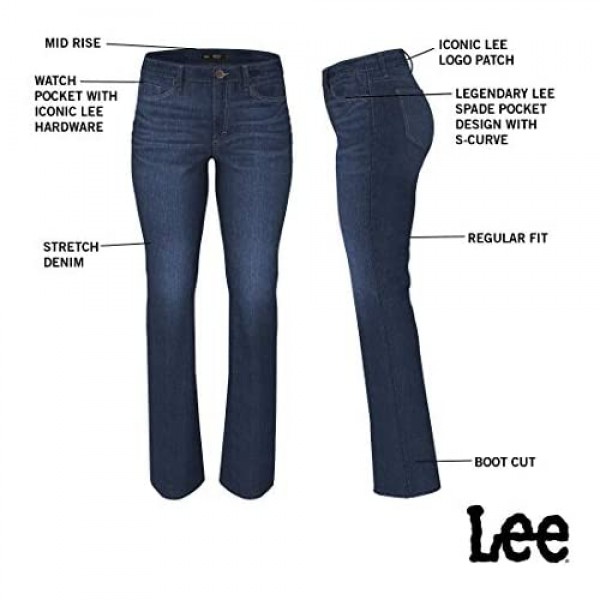 Lee Women's Plus Size Regular Fit Bootcut Jean