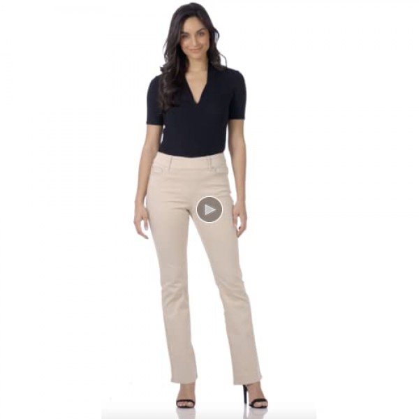 Rekucci Women's Secret Figure Premium Denim Bootcut Pull-On Jean in Colors