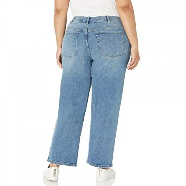 The Drop Women's Miranda High-Rise Straight Fit Ankle Jean