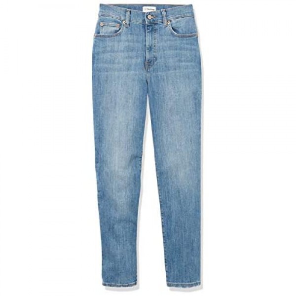 The Drop Women's Miranda High-Rise Straight Fit Ankle Jean